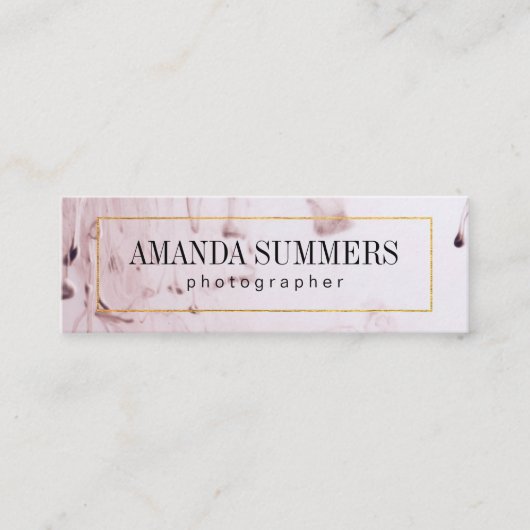 Abstracte spatten | Fotografie Mini Visitekaartje (Voorkant)