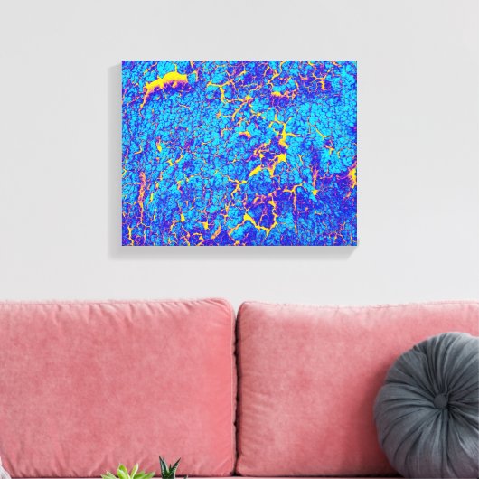 Abstracte specifieke textuur canvas afdruk (Insitu (Woonkamer))