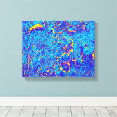 Abstracte specifieke textuur canvas afdruk (Insitu (Houten vloer))