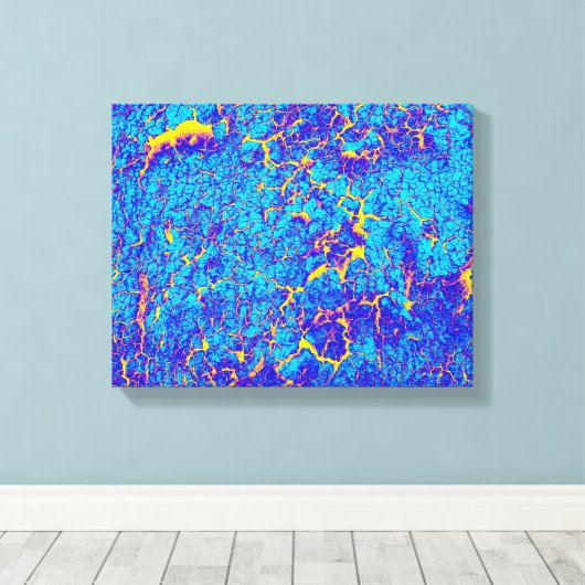 Abstracte specifieke textuur canvas afdruk (Insitu (Houten vloer))