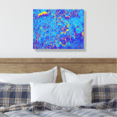 Abstracte specifieke textuur canvas afdruk (Insitu (Slaapkamer))