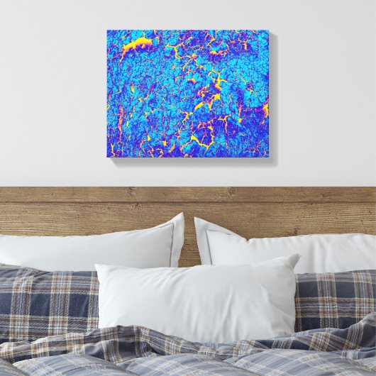 Abstracte specifieke textuur canvas afdruk (Insitu (Slaapkamer))