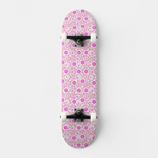Abstracte spelige stippen skateboard (Voorkant)