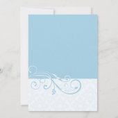 Abstracte spiraal foto geboorteaankondiging aankondiging (Achterkant)