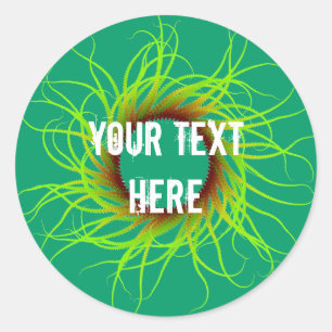Abstracte spiraal ronde sticker
