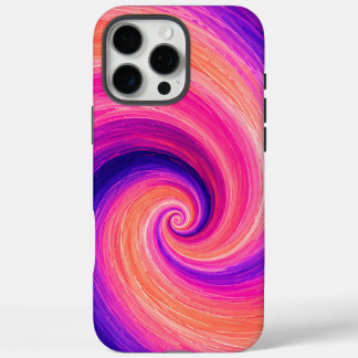 Abstracte Spiraal Verf Wervelend Patroon iPhone 16 Pro Max Hoesje