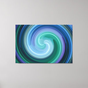 Abstracte spiraalvormig artikel 7 canvas afdruk