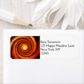 Abstracte spiraalzon etiket (Insitu)