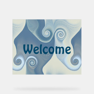 Abstracte spiralen van energie - naadloos patroon acryl bord