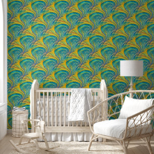 Abstracte spiralen van energie - naadloos patroon behang
