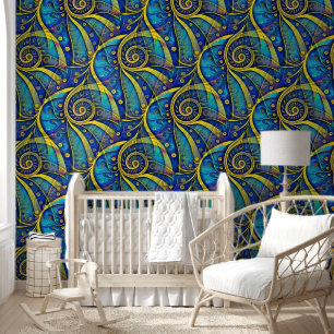 Abstracte spiralen van energie - naadloos patroon behang