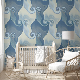 Abstracte spiralen van energie - naadloos patroon behang