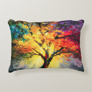 Abstracte Spirituele Natuur Levensboom Accent Kussen