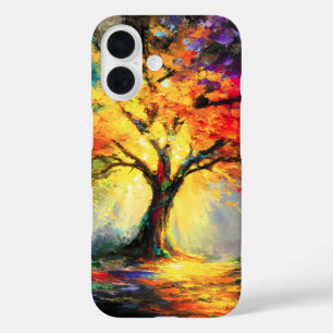 Abstracte Spirituele Natuur Levensboom iPhone 16 Hoesje