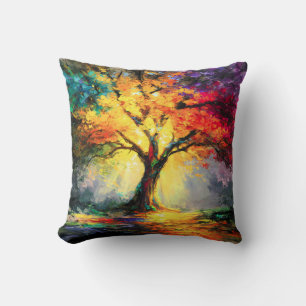 Abstracte Spirituele Natuur Levensboom Kussen