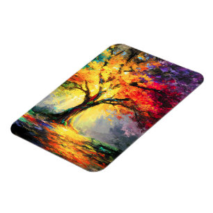 Abstracte Spirituele Natuur Levensboom Magneet