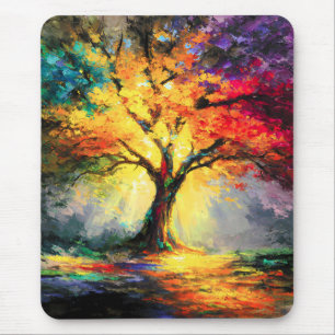 Abstracte Spirituele Natuur Levensboom Muismat