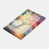 Abstracte Spirituele Natuur Levensboom Post-it® Notes (Schuin)