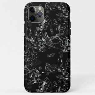 Abstracte splaatstpenseel modern, stijlvol fashion iPhone 11 pro max hoesje