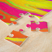 Abstracte Splashing regenboogvloeistof Legpuzzel (Zijkant)