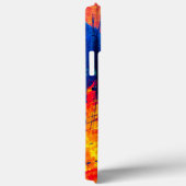 Abstracte Spletters Geel, Hete Roze, Blauw Aangepa Case-Mate iPhone Case (Achterkant / Rechts)