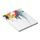 Abstracte Spletters van Wilde Parrot Paint Notitieblok (Schuin)