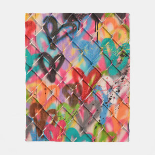 Abstracte Spray Paint Texture Background, street, Fleece Deken