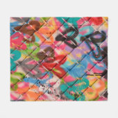 Abstracte Spray Paint Texture Background, street, Fleece Deken (Voorkant (Horizontaal))