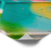 Abstracte Spray Paint Texture Background, street, Poster (Hoek)