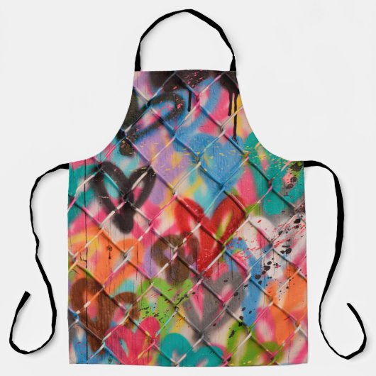 Abstracte Spray Paint Texture Background, street, Schort (Voorkant)