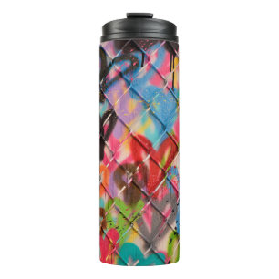 Abstracte Spray Paint Texture Background, street, Thermosbeker