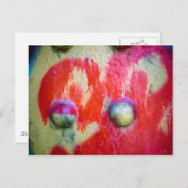 Abstracte spuitverf art. 02 briefkaart (Voorkant / Achterkant)