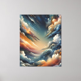 Abstracte spuitverf canvas afdruk