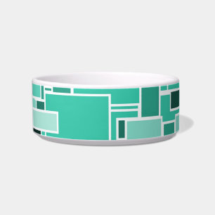 Abstracte Square Pet Bowls Voerbakje