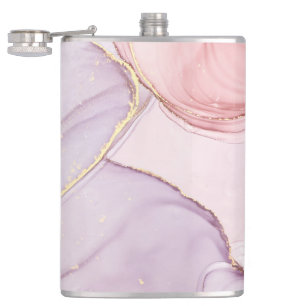 ABSTRACTE STAALFLASSE MET EEN KERNPINK GOLD HEUPFLES