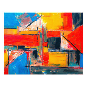 Abstracte stads pulskunst foto afdruk