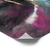 Abstracte Stadsbouw Hard Pastel Tekening VII Poster (Hoek)