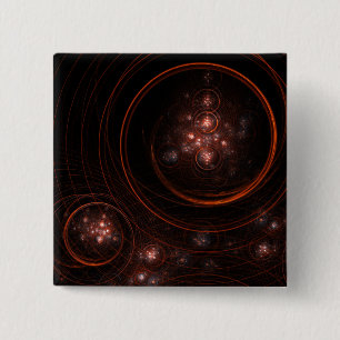 Abstracte standaard art Button (vierkant)