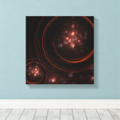 Abstracte standaard zwart-wit canvas afdruk (Insitu (Houten vloer))