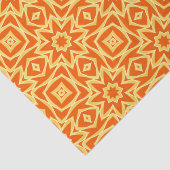 Abstracte Star Geometric - Oranje en Gold Tissuepapier (Detail)