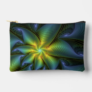 Abstracte Star, glimmende Blauwe Groene Golden Fra Etui