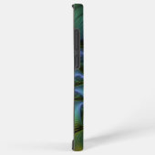 Abstracte Star, glimmende Blauwe Groene Golden Fra Samsung Galaxy Hoesje (Rechterkant)