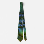 Abstracte Star, glimmende Blauwe Groene Golden Fra Stropdas (Voorkant)