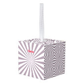 Abstracte Starburst Thunder_Cove Kubus Ornament (Achter hoekig)