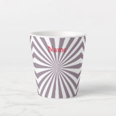 Abstracte Starburst Thunder_Cove Latte Mok (Voorkant)