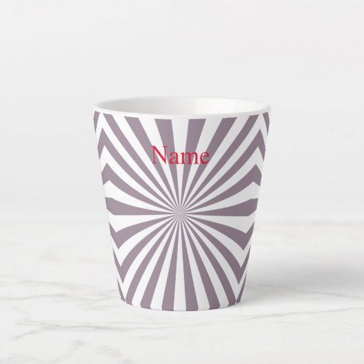 Abstracte Starburst Thunder_Cove Latte Mok (Voorkant)