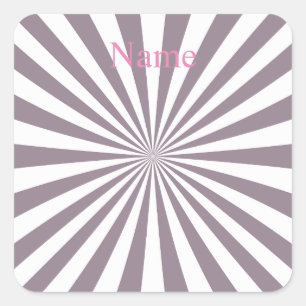 Abstracte Starburst Thunder_Cove Vierkante Sticker