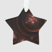 Abstracte Starlight Acrylic Star Ornament (achterkant)