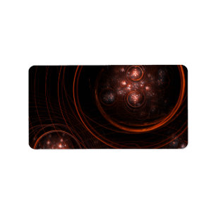 Abstracte Starlight-kunst Etiket