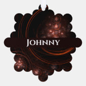 Abstracte Starlight-kunst Ornament Kaart (Achterkant)